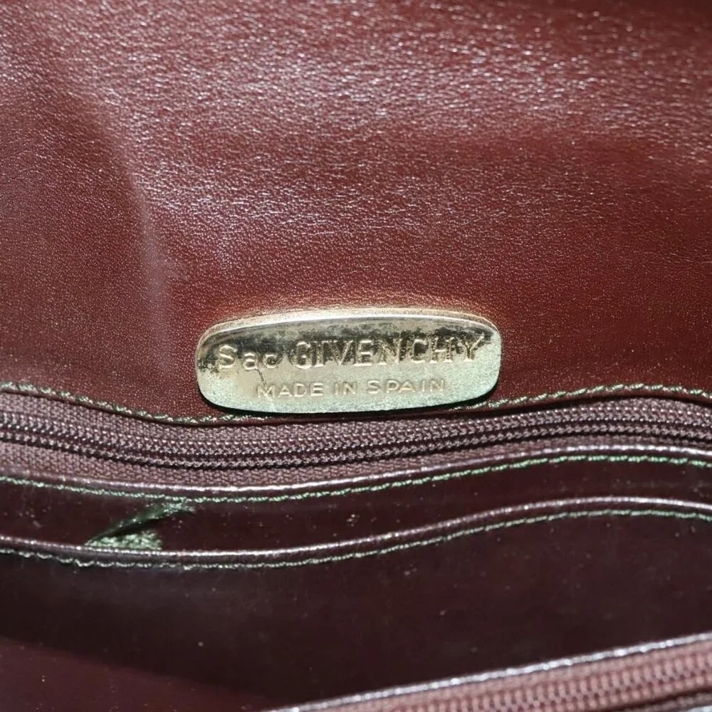 Authentic GIVENCHY Shoulder Bag Suede Brown Gold - Picture 2 of 16